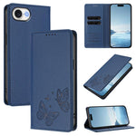 Strong Magnetic Dual Butterfly RFID Vegan Leather Phone Case, For iPhone 17e / 16e, For iPhone 17 Pro Max, For iPhone 17 Pro, For iPhone 17