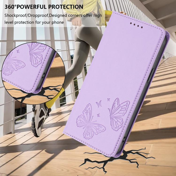 Strong Magnetic Dual Butterfly RFID Vegan Leather Phone Case, For iPhone X / XS, For iPhone XR, For iPhone XS Max, For iPhone 8 Plus / 7 Plus