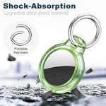 XDcase Translucent Hard PC Protective Case with Key Ring, 1PC (Transparent Black), 1PC (Transparent), 1PC (Transparent Red), 1PC (Transparent Blue), 1PC (Transparent Pink), 1PC (Transparent Green)