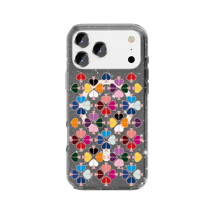 Glittering Crystal Red Heart Pattern Magnetic Phone Case, For iPhone 17 Pro Max, For iPhone 17 Pro