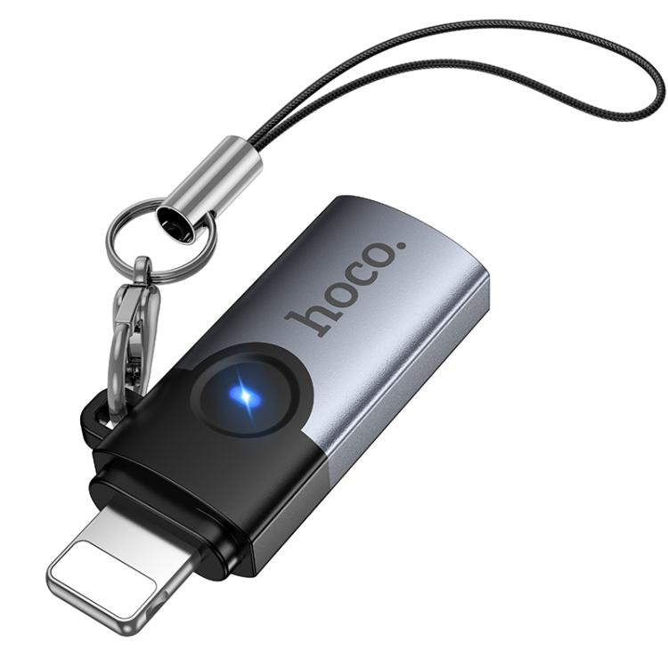 hoco Victory UA46A 8 Pin Male to USB-C / Type-C Female Adapter, UA46A