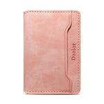 Denior V08+1 Retro Vegan Leather Texture Magnetic Wallet Card Holder Bag