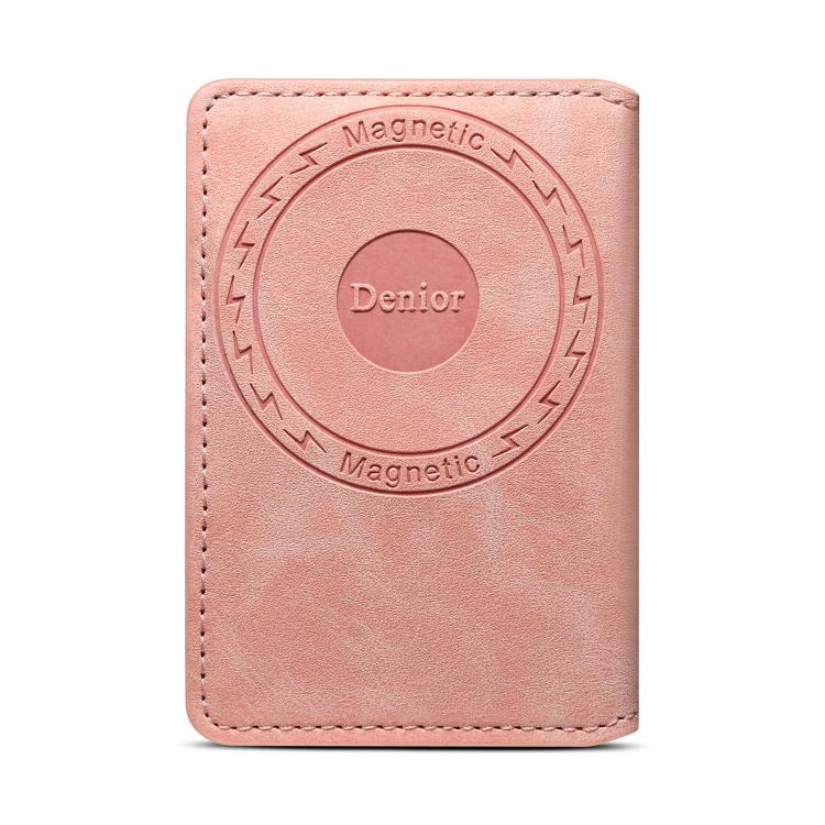 Denior V08+1 Retro Vegan Leather Texture Magnetic Wallet Card Holder Bag