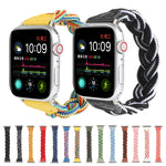Elastic Woven Watchband For Apple Watch Series 6 & SE & 5 & 4 40mm / 3 & 2 & 1 38mm, 120mm, 130mm, 150mm