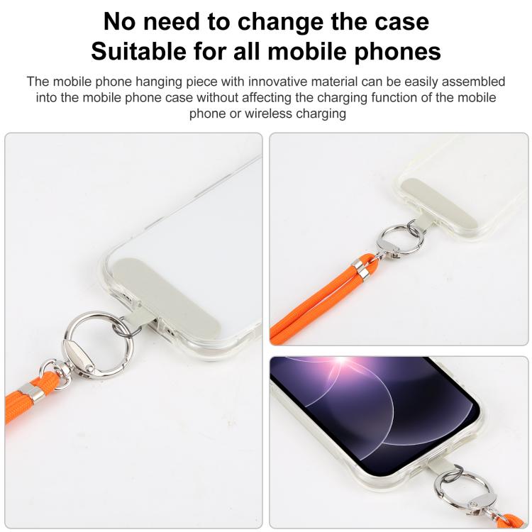 6mm Thick Adjustable Length Crossbody Mobile Phone Lanyard