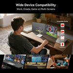 Blackview DCM6 14 inch Dual Screen Portable Laptop Extension Monitor with Stand, DCM6