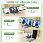 Blackview DCM8 Pro 15.3-inch Dual-Screen Portable Extension Monitor for 14-17.3 inch Laptops