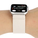 Solid Color Silicone Replacement Strap Watchband for Apple Watch, featuring a comfortable fit and easy installation.