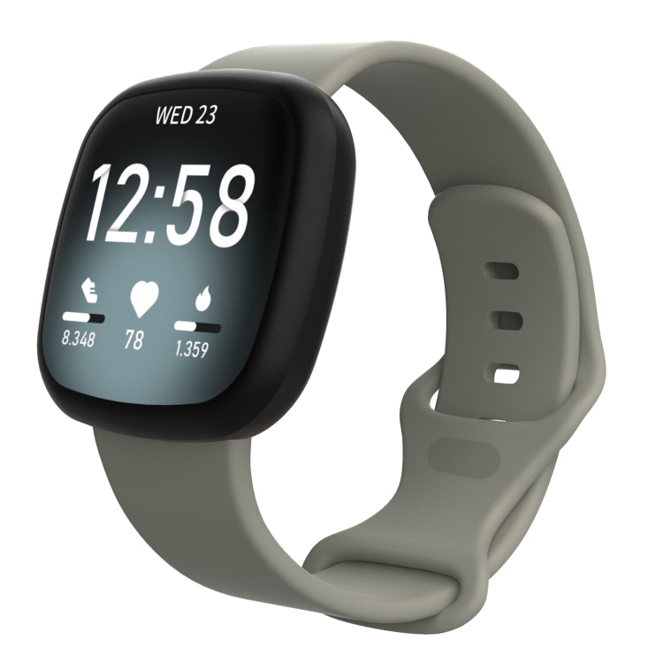 For Fitbit Versa 3 / Sense Silicone Replacement Strap Watchband, Size: S, Size: S