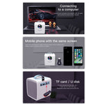 Q2 LED 1080P Mini Portable Projector Children Projector, EU Plug, US Plug, UK Plug, AU Plug
