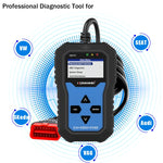 KONNWEI KW350 OBDII 12V Car Diagnostics Detector Scanner with 2 inch Black And White Display Screen V007 for Audi / Volkswagen, KW350