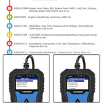 KONNWEI KW350 OBDII 12V Car Diagnostics Detector Scanner with 2 inch Black And White Display Screen V007 for Audi / Volkswagen, KW350
