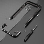 Aurora Series Lens Protector + Metal Frame Protective Case, For iPhone 12 mini, For iPhone 12, For iPhone 12 Pro Max