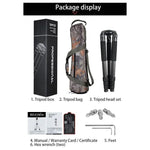 BEXIN ST424C Rugged Camcorder Photographic Carbon Fiber Big Tripod, Max Tube: 40mm, ST424C