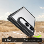 Armor Magnetic Holder PC Hybrid TPU Phone Case with Hinge Guard, For iPhone Duo