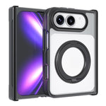 Armor Magnetic Holder PC Hybrid TPU Phone Case with Hinge Guard, For iPhone Duo
