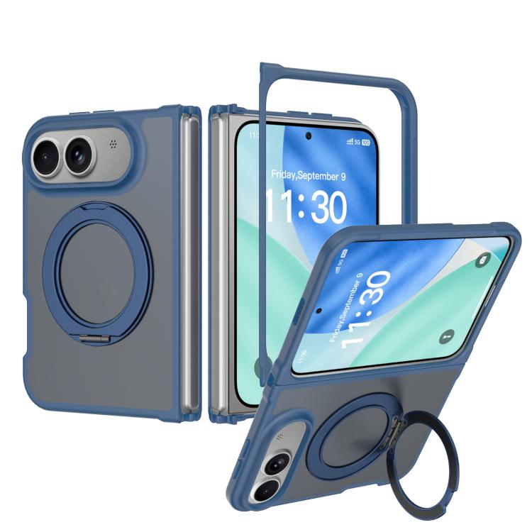 Skin Feel Rotating Holder Magnetic Phone Case, For iPhone Duo