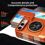 Lens Sliding Window Multifunctional Magnetic Shockproof Phone Case, For iPhone Duo