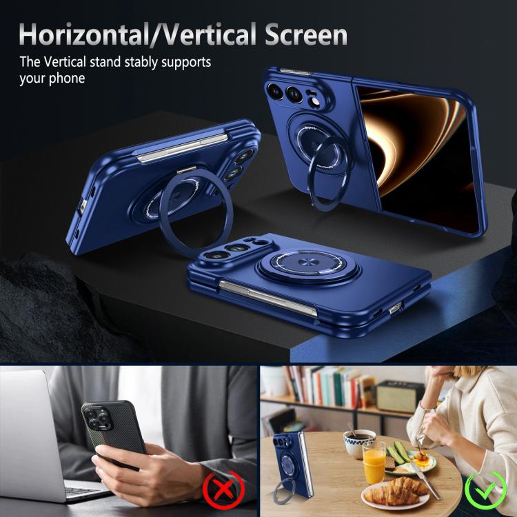Rotation Holder Foldable Magnetic PC Phone Case, For iPhone Duo