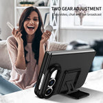 Three-dimensional Folding Holder PC Phone Case, For iPhone Duo