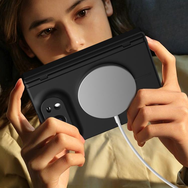 Full Cover HD Integrated Magnetic Hinge Folding Phone Case, For iPhone Duo