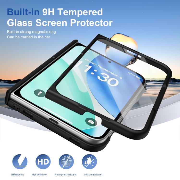 Full Cover HD Integrated Magnetic Hinge Folding Phone Case, For iPhone Duo