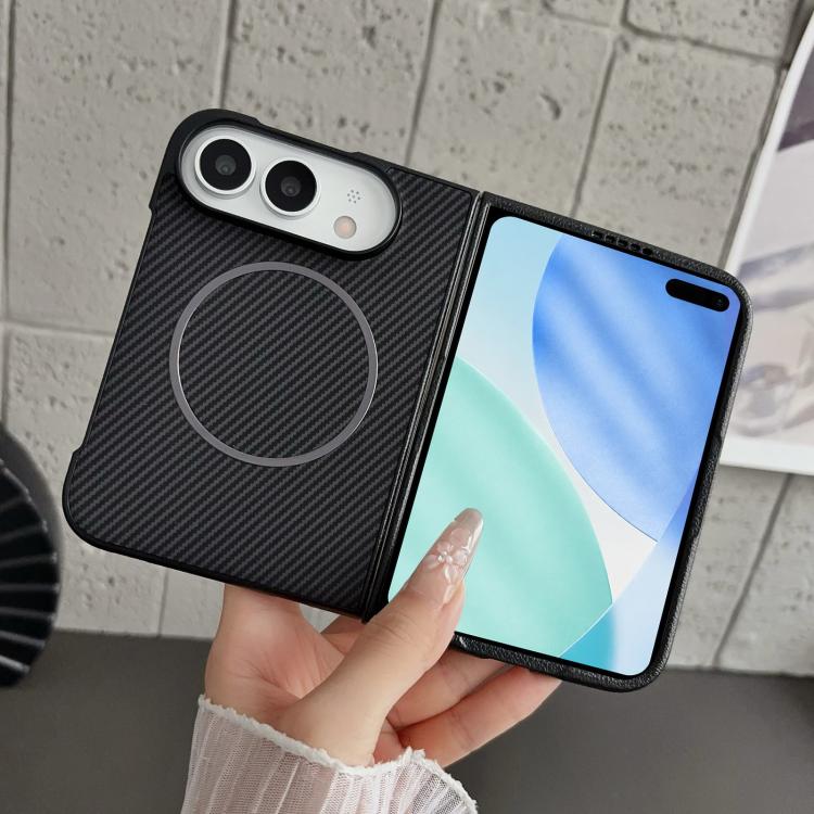 Fiber Texture Fine Circle Magnetic Phone Case, For iPhone Duo