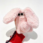Foldable Plush Rabbit TPU Phone Case, For iPhone Duo