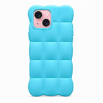 Solid Color Cloud Square TPU Phone Case, For iPhone 15 Plus, For iPhone 15