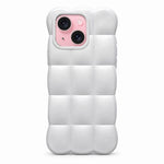 Solid Color Cloud Square TPU Phone Case, For iPhone 15 Plus, For iPhone 15
