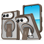 Acrylic Hybrid TPU MagSafe Holder Phone Case, For iPhone Duo
