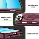 Acrylic Hybrid TPU MagSafe Holder Phone Case, For iPhone Duo