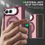 Acrylic Hybrid TPU MagSafe Holder Phone Case, For iPhone Duo