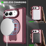 Acrylic Hybrid TPU MagSafe Holder Phone Case, For iPhone Duo
