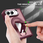 Acrylic Hybrid TPU MagSafe Holder Phone Case, For iPhone Duo