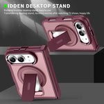 Acrylic Hybrid TPU MagSafe Holder Phone Case, For iPhone Duo