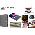 Solid Color Calfskin Texture RFID Vegan Leather Phone Case, For iPhone Duo