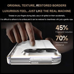 Intergrated Shell And Flim Electroplating Transparent Hinge Holder Phone Case, For iPhone Duo