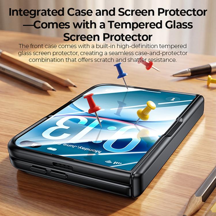 Intergrated Shell and Flim Translucent Spring Hinge Magnetic Phone Case, For iPhone Duo