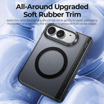 Intergrated Shell and Flim Translucent Spring Hinge Magnetic Phone Case, For iPhone Duo