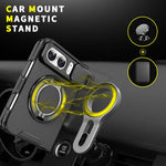 Sliding Camshield Ring Holder Phone Case, For iPhone Duo