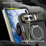Sliding Camshield Ring Holder Phone Case, For iPhone Duo