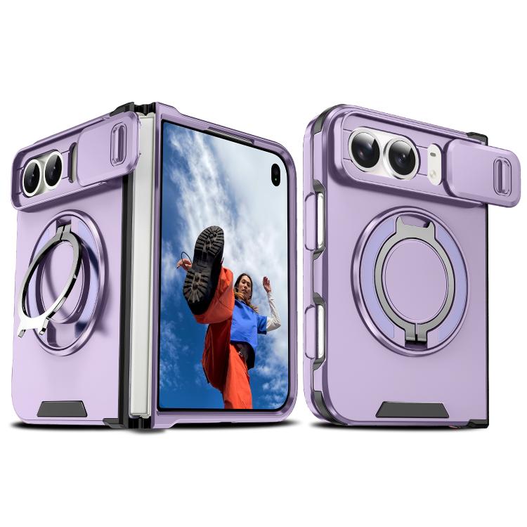 Sliding Camshield Ring Holder Phone Case, For iPhone Duo