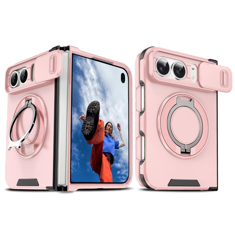 Sliding Camshield Ring Holder Phone Case, For iPhone Duo