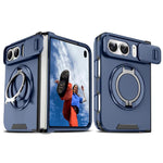 Sliding Camshield Ring Holder Phone Case, For iPhone Duo