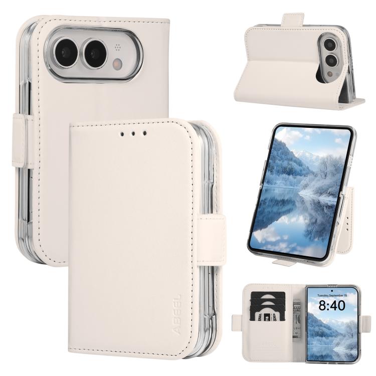ABEEL RFID Side Buckle Leather Phone Case, For iPhone Duo