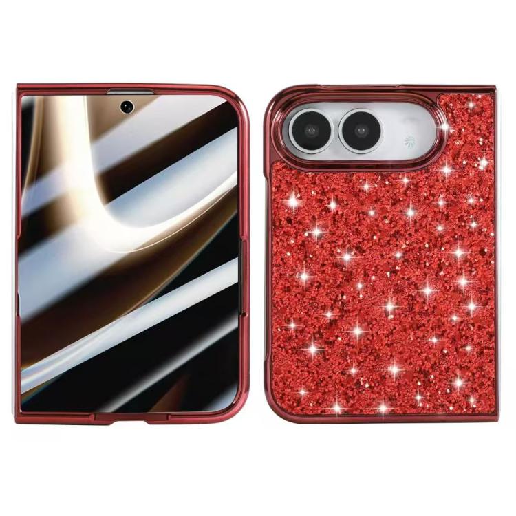 Glitter Powder Shockproof TPU Phone Case, For iPhone Duo