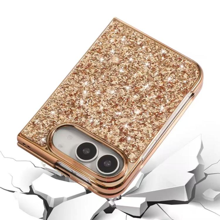 Glitter Powder Shockproof TPU Phone Case, For iPhone Duo