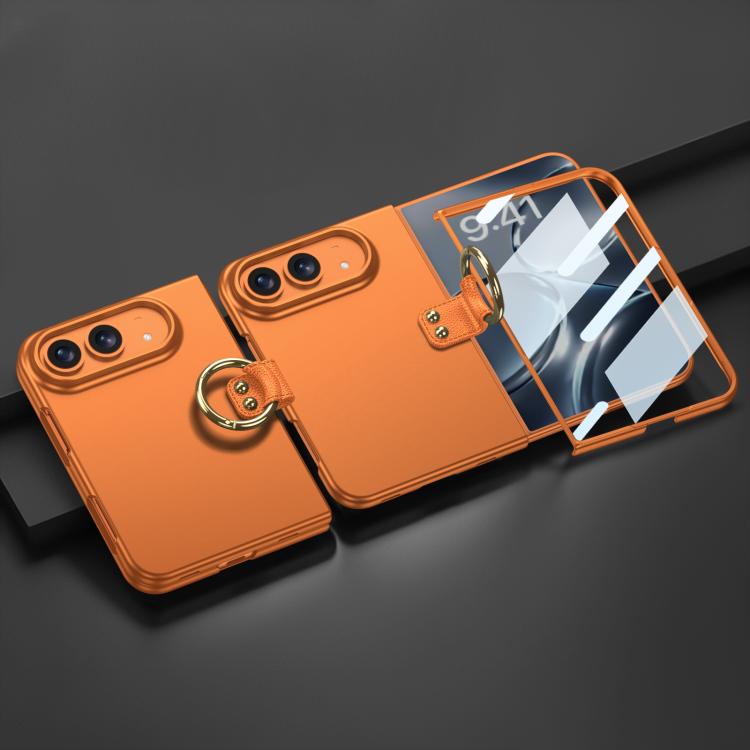 GKK Integrated Ultra-thin PC Full Coverage Phone Case with Ring Holder, For iPhone Duo
