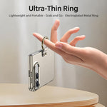 GKK Integrated Ultra-thin PC Full Coverage Phone Case with Ring Holder, For iPhone Duo